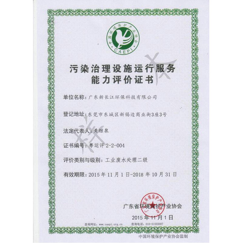 能力评价证书